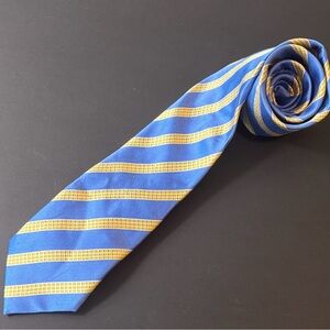 Donald J. Trump Blue and Gold Striped Men's Tie